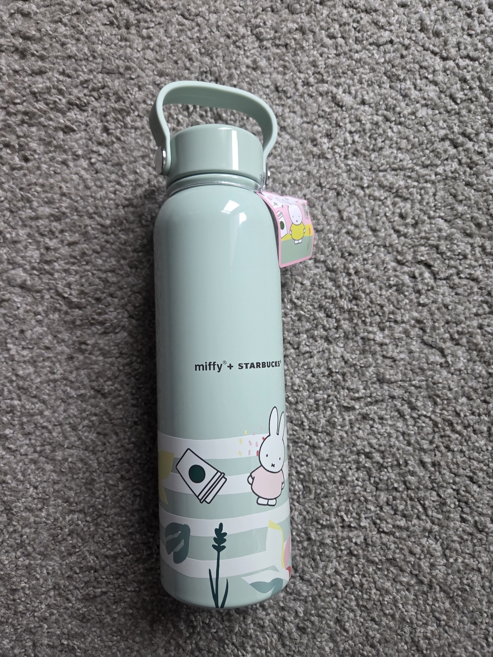2026 Starbucks x Miffy Bunny Stainless Steel Water Bottle 27oz NEW W/Tags 🔥